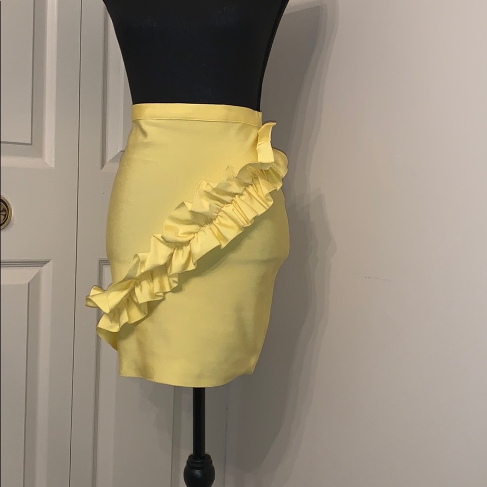 Yellow Thigh length shirt